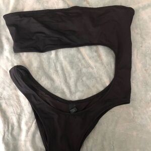 Skims one-piece black swimsuit